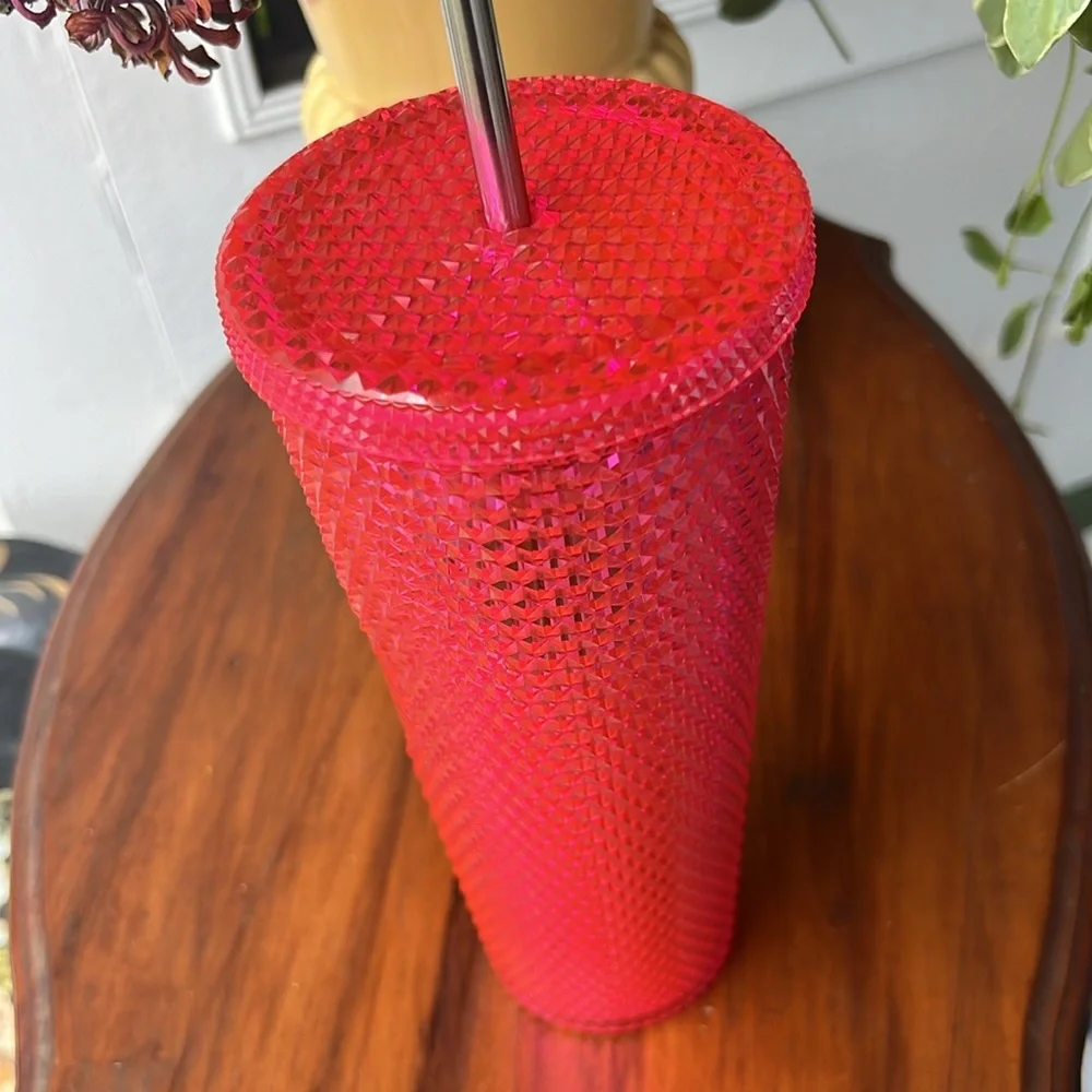 Starbucks | Holiday 2019 Neon Pink Studded Tumbler Cold Cup